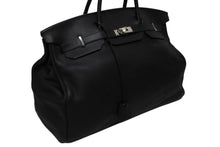 画像をギャラリービューアに読み込む, 極美品 激レア HERMES エルメス BIRKIN バーキン50 ハンドバッグ トゴ ブラック シルバー金具 □J刻印 中古 4b009766