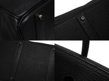 画像をギャラリービューアに読み込む, 極美品 激レア HERMES エルメス BIRKIN バーキン50 ハンドバッグ トゴ ブラック シルバー金具 □J刻印 中古 4b009766