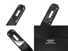 画像をギャラリービューアに読み込む, 極美品 激レア HERMES エルメス BIRKIN バーキン50 ハンドバッグ トゴ ブラック シルバー金具 □J刻印 中古 4b009766