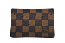 画像をギャラリービューアに読み込む, 新品同様 LOUIS VUITTON ルイヴィトン オーガナイザー ドゥ ポッシュ カードケース N40776 ダミエ エベヌ NIGO ネーム入り 中古 4b009770