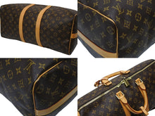 画像をギャラリービューアに読み込む, LOUIS VUITTON ルイヴィトン キーポル バンドリエール45 ボストンバッグ M41418 モノグラム ブラウン ゴールド金具 美品 中古 4b009771