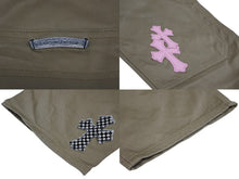 画像をギャラリービューアに読み込む, CHROME HEARTS クロムハーツ CARPENTER DOUBLE KNEE カーペンター ダブルニーパンツ サイズ34 クロスボール シルバー925 ベージュ ピンク 美品 中古 4b009772