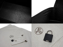 画像をギャラリービューアに読み込む, 新品未使用 HERMES エルメス ソーブラック ハンドバッグ オータクロア40 ブラック K刻印 トゴ ブラック金具 中古 4b009774