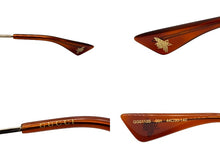 画像をギャラリービューアに読み込む, 新品未使用 GUCCI グッチ L'AVEUGLE PARAMOUR サングラス ラウンド フレーム サングラス GG0113S サイズ ゴールド金具 44◻︎30 140 中古 4b009782