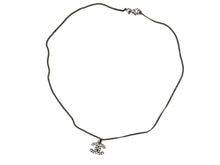 画像をギャラリービューアに読み込む, CHANEL シャネル ココマーク ネックレス 重量約6.0g 09V刻印 全長約44cm ラインストーン メタル クリア シルバー 美品 中古 4b009791