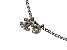 画像をギャラリービューアに読み込む, CHANEL シャネル ココマーク ハート ネックレス 重量約5.0g 04A刻印 全長約42cm ラインストーン メタル クリア シルバー 美品 中古 4b009789