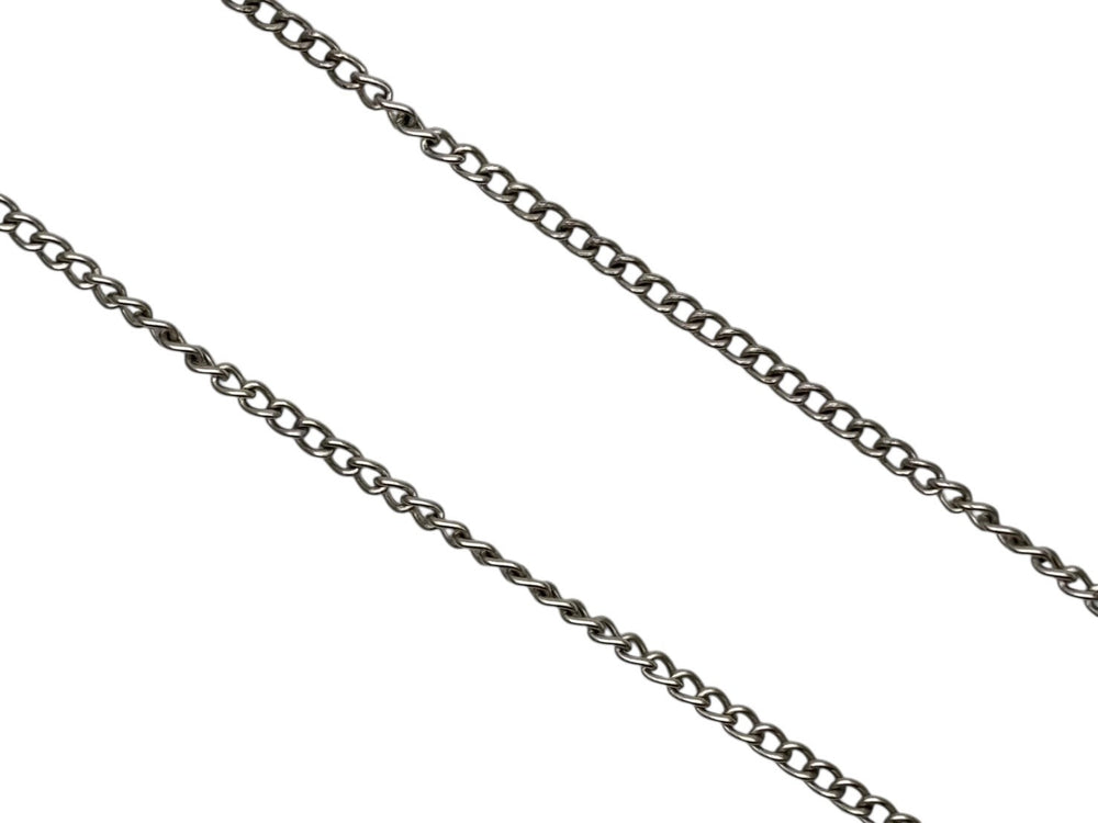 CHANEL Coco Mark Heart Necklace Weight Approx. 5.0g 04A Stamp Total Length Approx. 42cm Rhinestone Metal Clear Silver Good Condition Used 4b009789