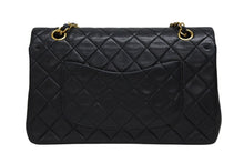 画像をギャラリービューアに読み込む, CHANEL シャネル マトラッセ25 Wフラップ Wチェーンショルダーバッグ 1番台 ココマーク ラムスキン ブラック ゴールド金具 美品 中古 4b009798