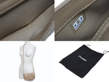 画像をギャラリービューアに読み込む, 極美品 CHANEL シャネル フラップフォンケース チェーンウォレット AP2096 ココマーク キャビアスキン ベージュ ランダム番台 中古 4b009799