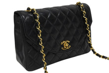 画像をギャラリービューアに読み込む, 極美品 CHANEL シャネル Sフラップ Sチェーンショルダーバッグ 1番台 ラムスキン ココマーク ブラック ゴールド金具 中古 4b009800