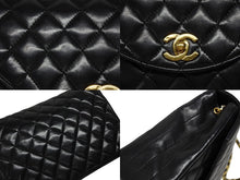 画像をギャラリービューアに読み込む, 極美品 CHANEL シャネル Sフラップ Sチェーンショルダーバッグ 1番台 ラムスキン ココマーク ブラック ゴールド金具 中古 4b009800