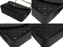 画像をギャラリービューアに読み込む, 極美品 CHANEL シャネル Sフラップ Sチェーンショルダーバッグ 1番台 ラムスキン ココマーク ブラック ゴールド金具 中古 4b009800