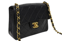 画像をギャラリービューアに読み込む, 極美品 CHANEL シャネル ミニマトラッセ17 Sフラップ Sチェーンショルダーバッグ 4番台 ラムスキン ココマーク ブラック 中古 4b009801