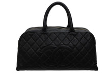 画像をギャラリービューアに読み込む, CHANEL シャネル ハンドバッグ ミニボストン A20997 8番台 キャビアスキン ココマーク ブラック ゴールド金具 美品 中古 4b009804