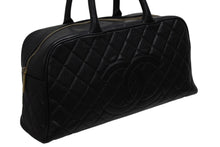 画像をギャラリービューアに読み込む, CHANEL シャネル ハンドバッグ ミニボストン A20997 8番台 キャビアスキン ココマーク ブラック ゴールド金具 美品 中古 4b009804