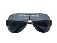 画像をギャラリービューアに読み込む, 極美品 CHANEL シャネル シールド サングラス アイウェア 4136 c.108/87 サイズ125 ココマーク グレー 中古 4b009806