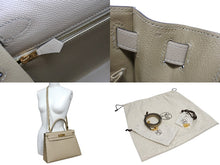 画像をギャラリービューアに読み込む, 新品同様 HERMES エルメス ケリー28 外縫い 2WAY ショルダーバッグ A刻印 ヴォーエプソン トレンチ ゴールド金具 中古 4b009813