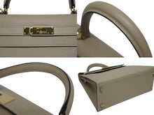 画像をギャラリービューアに読み込む, 新品同様 HERMES エルメス ケリー28 外縫い 2WAY ショルダーバッグ A刻印 ヴォーエプソン トレンチ ゴールド金具 中古 4b009813