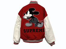 画像をギャラリービューアに読み込む, 新品未使用 Supreme シュプリーム × Number (N)ine ナンバーナイン 25FW ミッキー バーシティジャケット サイズS レッド 中古 4b009815
