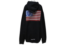 画像をギャラリービューアに読み込む, CHROME HEARTS クロムハーツ パーカー フーディ ダガー ホースシュー 星条旗 サイズ XXL ブラック コットン 美品 中古 4b009816