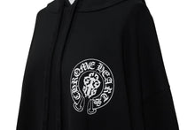 画像をギャラリービューアに読み込む, CHROME HEARTS クロムハーツ パーカー フーディ ダガー ホースシュー 星条旗 サイズ XXL ブラック コットン 美品 中古 4b009816