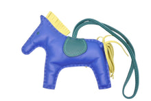 画像をギャラリービューアに読み込む, 極美品 HERMES エルメス ロデオチャームMM バッグチャーム アニョーミロ ブルーエレクトリック マラカイト ライム キーホルダー 中古 4b009828