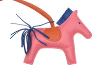 画像をギャラリービューアに読み込む, 極美品 HERMES エルメス ロデオチャームMM バッグチャーム アネモネ ブルーイズミール アニョーミロ 中古 4b009829