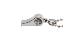 画像をギャラリービューアに読み込む, 新品未使用 CHROME HEARTS クロムハーツ WHISTLE PENDANT スモール ホイッスル ペンダント チャーム チェーン重量約13.7g 中古 4b009832