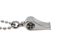 画像をギャラリービューアに読み込む, 新品未使用 CHROME HEARTS クロムハーツ WHISTLE PENDANT スモール ホイッスル ペンダント チャーム チェーン重量約13.7g 中古 4b009832