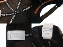 画像をギャラリービューアに読み込む, 新品未使用 CHROME HEARTS クロムハーツ CH刺繍 新作 ベースボール キャップ 帽子 U.S.A製 ブラウン オレンジ シルバー金具 中古 4b009834