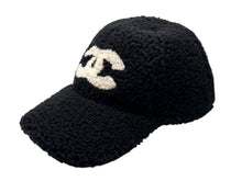 画像をギャラリービューアに読み込む, 新品未使用 CHANEL シャネル パイル キャップ 帽子 2025年 秋冬 ココマーク ウール ゴートレザー ブラック ホワイト 中古 4b009835