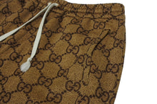 画像をギャラリービューアに読み込む, GUCCI グッチ パンツ GGスプリーム ジョガー パンツ 546427 ベージュ ブラウン サイズXS 美品 中古 4b009839