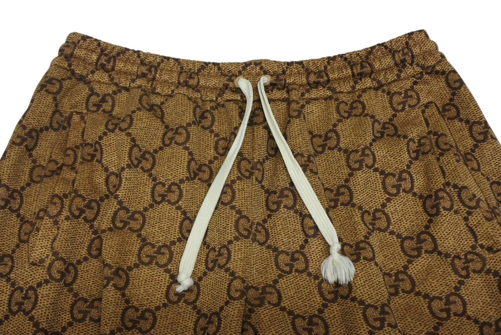 GUCCI グッチ パンツ GGスプリーム ジョガー パンツ 546427 ベージュ ブラウン サイズXS 美品 中古 4b009839