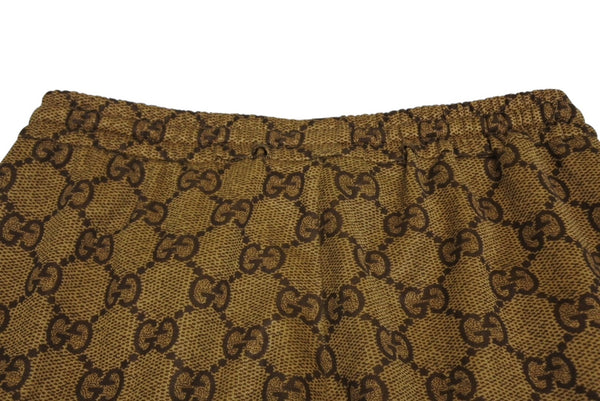 GUCCI グッチ パンツ GGスプリーム ジョガー パンツ 546427 ベージュ ブラウン サイズXS 美品 中古 4b009839