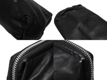 画像をギャラリービューアに読み込む, 極美品 CHROME HEARTS クロムハーツ ポーチ コスメティックケース BSフレア ダガー ブラック シルバー金具 中古 4b009846