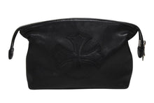 画像をギャラリービューアに読み込む, CHROME HEARTS クロムハーツ INSANITY CH PLS ポーチ インサニティ CHプラスパッチ レザー シルバー925 ブラック 美品 中古 4b009847