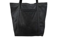 画像をギャラリービューアに読み込む, CHROME HEARTS クロムハーツ ホースシュー プリント キャンバス トートバッグ ブラック 良品 中古 4b009848