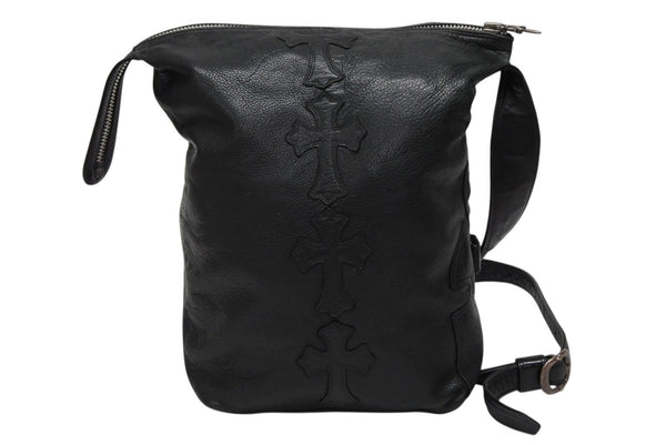 CHROME HEARTS クロムハーツ LELO SM レロ ショルダーバッグ クロスパッチ セメタリー シルバー925 美品 中古 4b009849