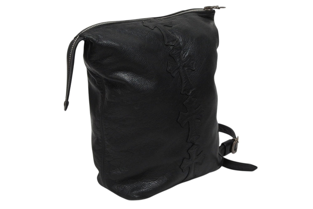 CHROME HEARTS LELO SM Shoulder Bag Cross Patch Cemetery Silver 925 Good Condition Used 4b009849