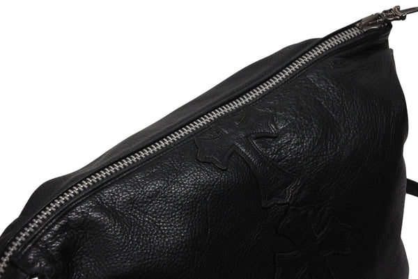 CHROME HEARTS クロムハーツ LELO SM レロ ショルダーバッグ クロスパッチ セメタリー シルバー925 美品 中古 4b009849