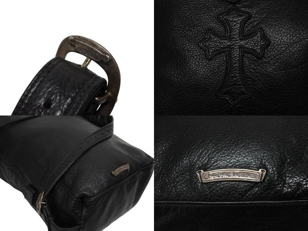 CHROME HEARTS クロムハーツ LELO SM レロ ショルダーバッグ クロスパッチ セメタリー シルバー925 美品 中古 4b009849