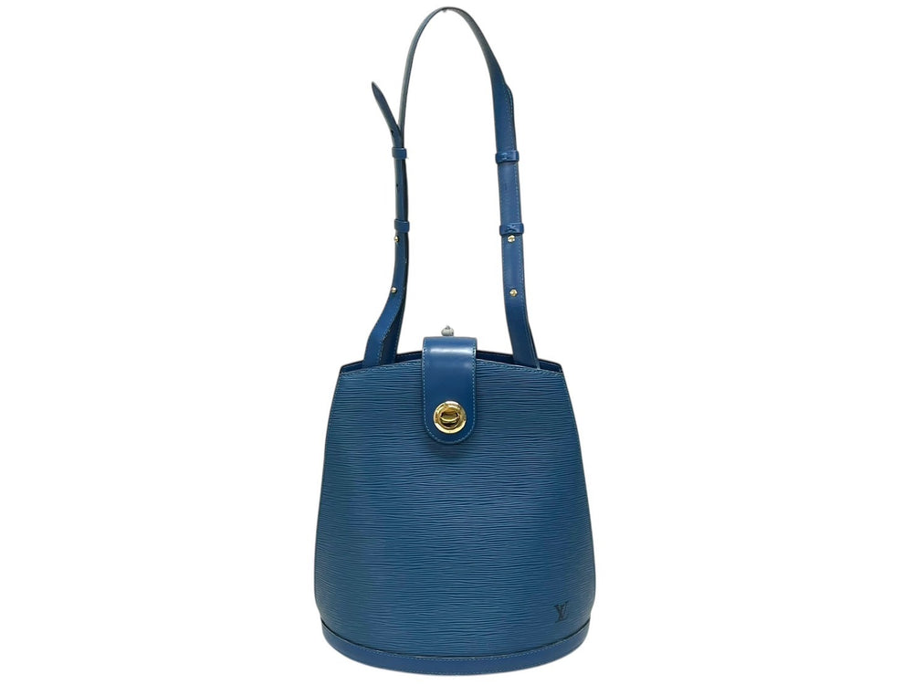 LOUIS VUITTON Cluny shoulder bag M52255 Epi leather blue gold hardware Good condition Used 4b009855