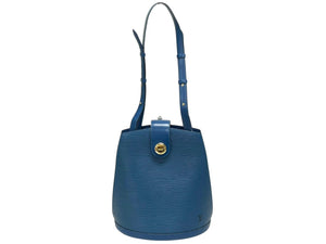 LOUIS VUITTON ルイヴィトン クリュニー ショルダーバッグ M52255 エピ レザー ブルー ゴールド金具 美品 中古 4b009855
