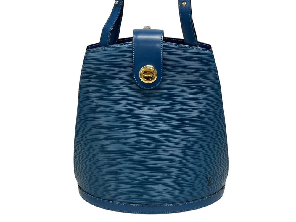 LOUIS VUITTON Cluny shoulder bag M52255 Epi leather blue gold hardware Good condition Used 4b009855