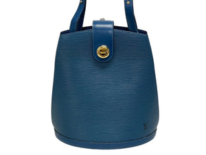 LOUIS VUITTON ルイヴィトン クリュニー ショルダーバッグ M52255 エピ レザー ブルー ゴールド金具 美品 中古 4b009855