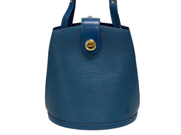LOUIS VUITTON ルイヴィトン クリュニー ショルダーバッグ M52255 エピ レザー ブルー ゴールド金具 美品 中古 4b009855