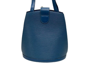 LOUIS VUITTON ルイヴィトン クリュニー ショルダーバッグ M52255 エピ レザー ブルー ゴールド金具 美品 中古 4b009855