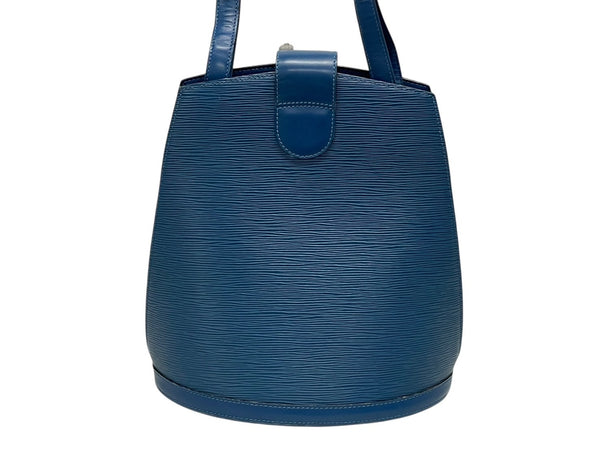 LOUIS VUITTON ルイヴィトン クリュニー ショルダーバッグ M52255 エピ レザー ブルー ゴールド金具 美品 中古 4b009855