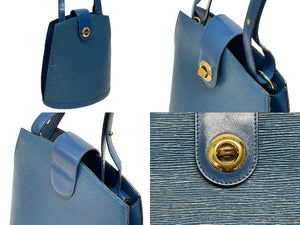 LOUIS VUITTON ルイヴィトン クリュニー ショルダーバッグ M52255 エピ レザー ブルー ゴールド金具 美品 中古 4b009855