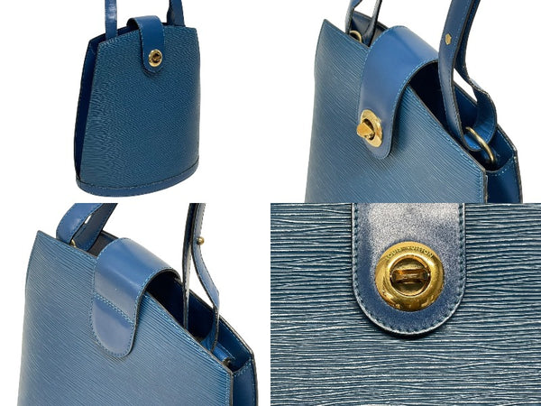 LOUIS VUITTON ルイヴィトン クリュニー ショルダーバッグ M52255 エピ レザー ブルー ゴールド金具 美品 中古 4b009855